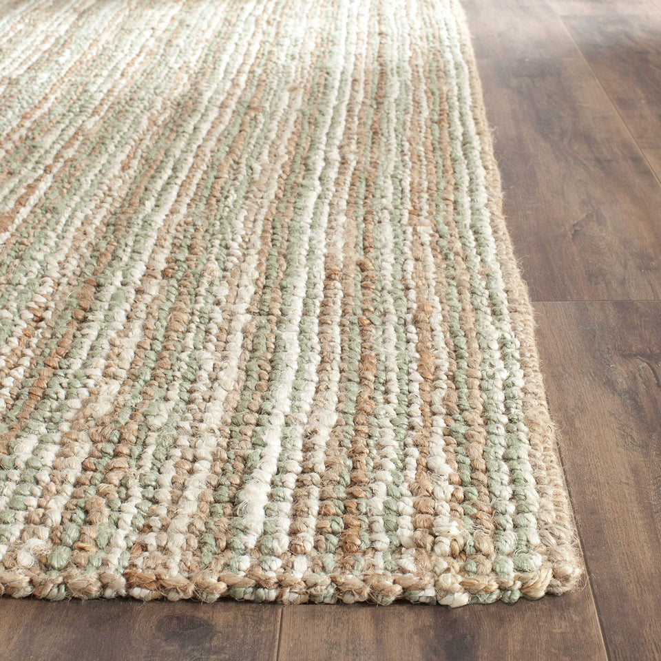 SAFAVIEH Area Rug 9x12 - Natural Fiber Collection - Large - Natural Brown, Handmade Jute, Farmhouse Style, Chunky Textured Thick Pile (NF447A)