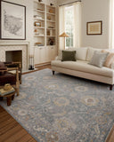 Loloi Chris Loves Julia Louisa Collection LOI-03 Taupe/Ivory 7'-10" x 10', .38" Pile Height, Area Rug