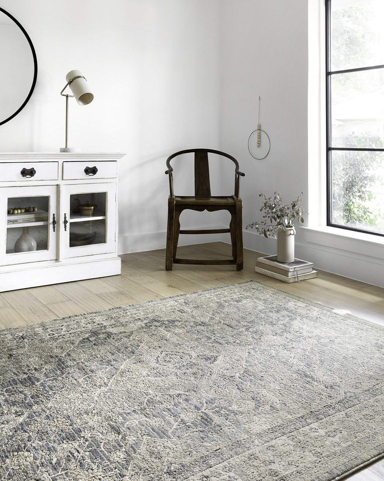 Loloi Teagan Collection TEA-03 Ivory/Sand 9'-9" x 13'-6" Area Rug, Large, Soft Neutral Rug, High-Traffic for Living Room, Bedroom, Home Office, Dining Area