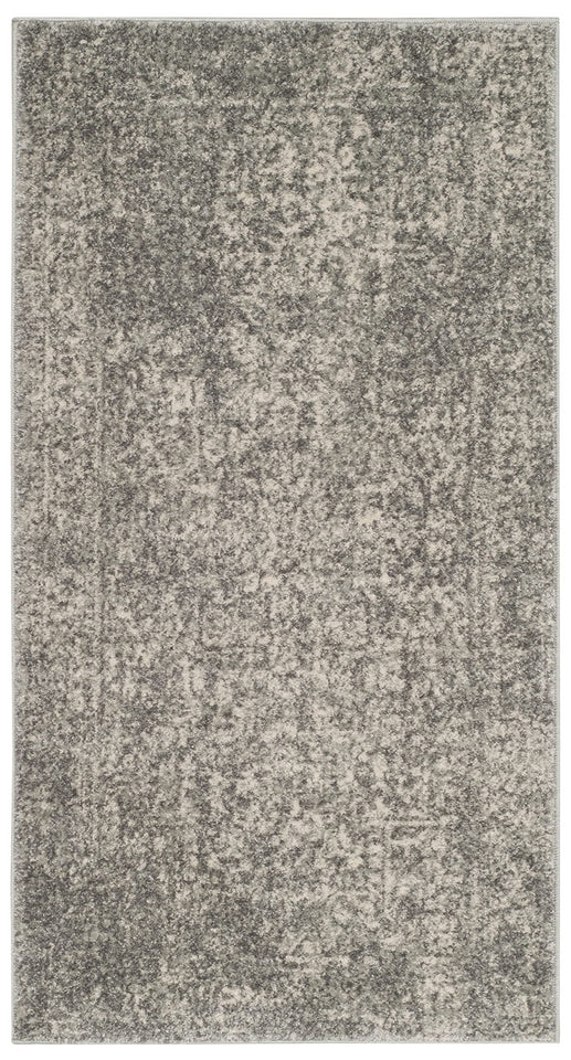 SAFAVIEH Evoke Collection Area Rug - 9' x 12', Ivory & Taupe, Oriental Distressed Design, Non-Shedding & Easy Care, Ideal for High Traffic Areas in Living Room, Bedroom (EVK256E)