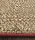SAFAVIEH Area Rug 8x10 - Natural Fiber Collection - Large - Natural & Beige, Seagrass, Basketweave Pattern (NF114A)