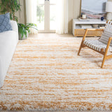 SAFAVIEH Area Rug 8x10 - Hudson Shag Collection - Large - Ivory & Beige, Non-Shedding & Easy Cleaning, Ultra Plush Thick Pile, Ideal for Living Room, Bedroom, Dining Space (SGH206B)