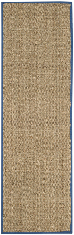 SAFAVIEH Area Rug 8x10 - Natural Fiber Collection - Large - Natural & Beige, Seagrass, Basketweave Pattern (NF114A)