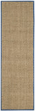 SAFAVIEH Area Rug 8x10 - Natural Fiber Collection - Large - Natural & Beige, Seagrass, Basketweave Pattern (NF114A)
