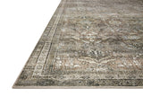 Loloi Layla Collection LAY-03 Olive/Charcoal 9'-0" x 12'-0" .13" Thick Area Rug, Soft, Durable, Vintage Inspired, Distressed, Low Pile, Non-Shedding, Easy Clean, Printed, Living Room Rug