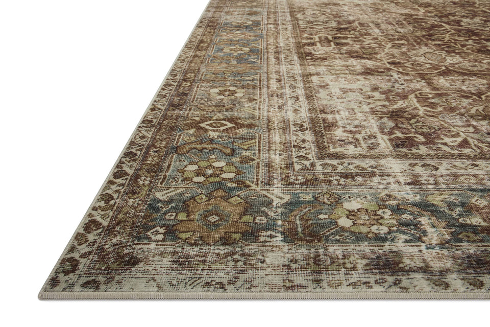 Loloi Magnolia Home by Joanna Gaines Sinclair Collection SIN-01 Pebble/Taupe 8'-6" x 11'-6", .25" Pile Height, Machine Washable, Area Rug