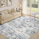 Area Rugs for Living Room: 12x15 Abstract Washable Rug Modern Neutral Large Soft Stain Resistant Non-Slip Backing Machine Table for Bedroom Dining Room Indoor Home Office Carpet - Gold Brown