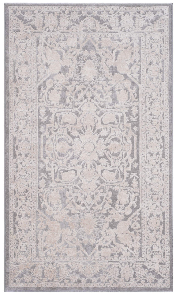 SAFAVIEH Area Rug 9x12 - Reflection Collection - Large - Cream & Ivory, Non-Shedding & Easy Cleaning, Ideal for Living Room, Bedroom, Dining Space (RFT665D)