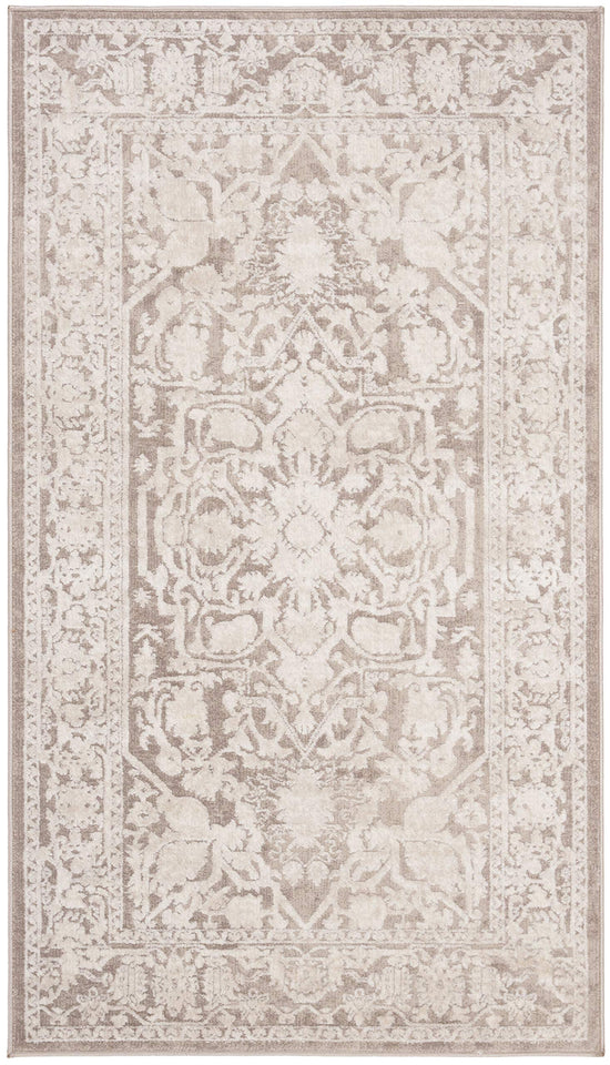 SAFAVIEH Area Rug 9x12 - Reflection Collection - Large - Cream & Ivory, Non-Shedding & Easy Cleaning, Ideal for Living Room, Bedroom, Dining Space (RFT665D)