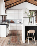 Loloi Layla Collection LAY-03 Olive/Charcoal 9'-0" x 12'-0" .13" Thick Area Rug, Soft, Durable, Vintage Inspired, Distressed, Low Pile, Non-Shedding, Easy Clean, Printed, Living Room Rug