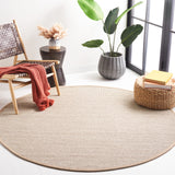 SAFAVIEH Area Rug 8x10 - Natural Fiber Collection - Large - Marble & Beige, Sisal, Woven Design with Border (NF143C)