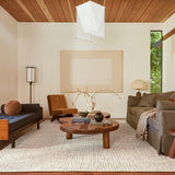 Rugs USA 8'6" x 11'6" Melrose Checked Wool Indoor Area Rug, Contemporary Farmhouse Cream for Living Room, Bedroom, Office, Entryway, Hallway