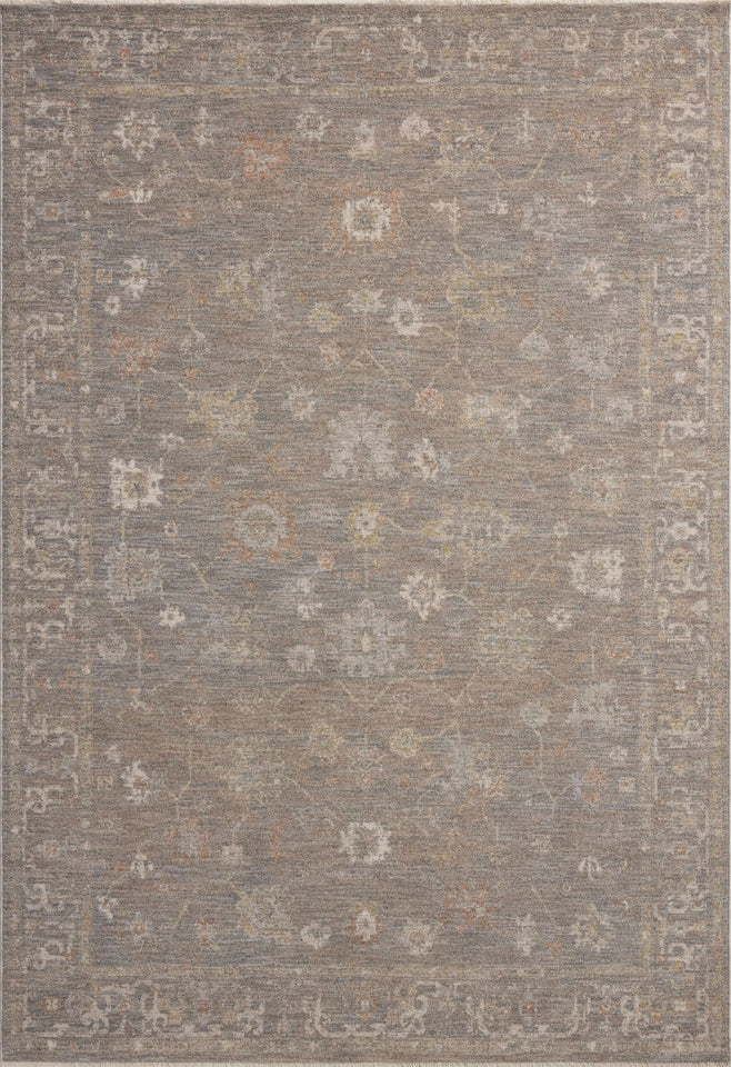 Loloi Chris Loves Julia Louisa Collection LOI-03 Taupe/Ivory 7'-10" x 10', .38" Pile Height, Area Rug