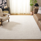 SAFAVIEH Area Rug 8x10 - Natura Collection - Large - Ivory, Handmade Wool, Ideal for Living Room, Bedroom, Dining Space (NAT450A)