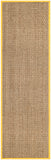 SAFAVIEH Area Rug 8x10 - Natural Fiber Collection - Large - Natural & Beige, Seagrass, Basketweave Pattern (NF114A)
