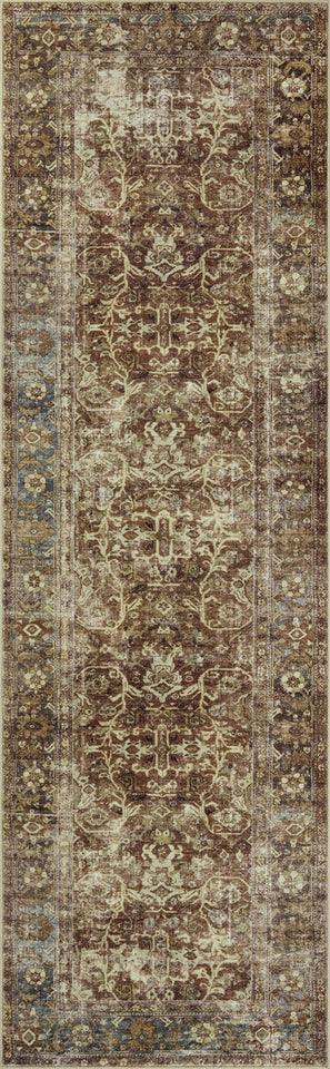 Loloi Magnolia Home by Joanna Gaines Sinclair Collection SIN-01 Pebble/Taupe 8'-6" x 11'-6", .25" Pile Height, Machine Washable, Area Rug