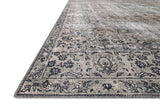 Loloi Layla Collection LAY-03 Olive/Charcoal 9'-0" x 12'-0" .13" Thick Area Rug, Soft, Durable, Vintage Inspired, Distressed, Low Pile, Non-Shedding, Easy Clean, Printed, Living Room Rug