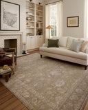Loloi Chris Loves Julia Louisa Collection LOI-03 Taupe/Ivory 7'-10" x 10', .38" Pile Height, Area Rug