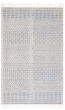SAFAVIEH Area Rug 8x10 - Natura Collection - Large - Ivory, Handmade Wool, Moroccan Boho Fringe Design, Ideal for Living Room, Bedroom, Dining Space (NAT852B)