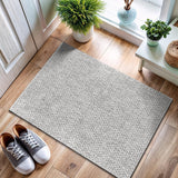 CAMILSON Easy Jute Rug 10x14, Indoor Outdoor Natural Color Fiber Area Rugs for Living Room Patio and Kitchen Rug Herringbone Woven Design Easy-Cleaning Washable Outside Carpet Alfombras 10 x 14