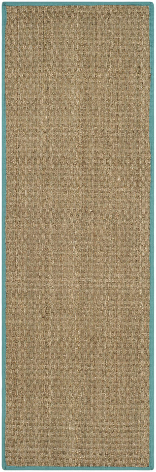 SAFAVIEH Area Rug 8x10 - Natural Fiber Collection - Large - Natural & Beige, Seagrass, Basketweave Pattern (NF114A)