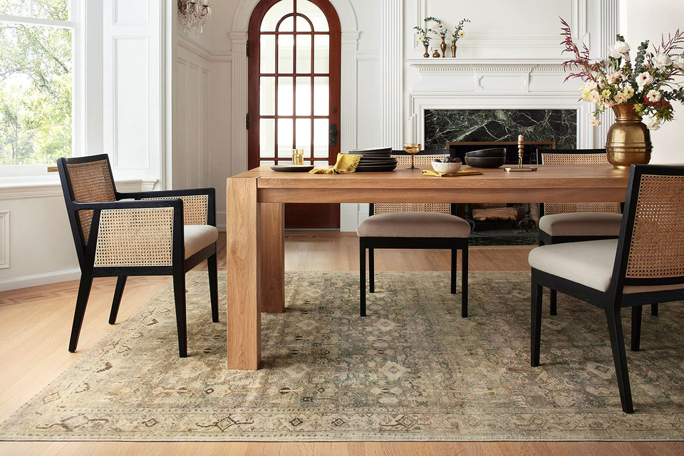 Loloi Margot Collection MAT-01 Antique/Sage 8'-6" x 11'-6" Area Rug, No-Shed Easy Clean Large Patterned Area Rug for Living Room, Bedroom, Dining Area