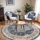 TOPRUUG Washable Oriental Area Rug - 12x15 Rugs for Living Room Soft Carpet for Bedroom Waterproof Floral Distressed Indoor Stain Resistant Non-Shedding Floor Carpets (Green, 12x15)