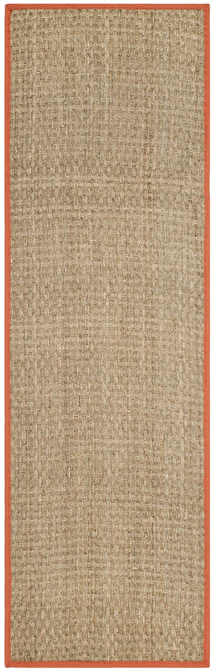 SAFAVIEH Area Rug 8x10 - Natural Fiber Collection - Large - Natural & Beige, Seagrass, Basketweave Pattern (NF114A)