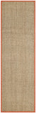 SAFAVIEH Area Rug 8x10 - Natural Fiber Collection - Large - Natural & Beige, Seagrass, Basketweave Pattern (NF114A)