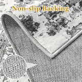 Area Rugs for Living Room: 12x15 Abstract Washable Rug Modern Neutral Large Soft Stain Resistant Non-Slip Backing Machine Table for Bedroom Dining Room Indoor Home Office Carpet - Gold Brown