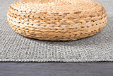 CAMILSON Easy Jute Rug 10x14, Indoor Outdoor Natural Color Fiber Area Rugs for Living Room Patio and Kitchen Rug Herringbone Woven Design Easy-Cleaning Washable Outside Carpet Alfombras 10 x 14