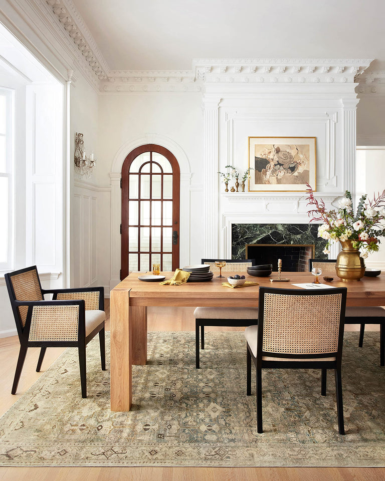 Loloi Margot Collection MAT-01 Antique/Sage 8'-6" x 11'-6" Area Rug, No-Shed Easy Clean Large Patterned Area Rug for Living Room, Bedroom, Dining Area