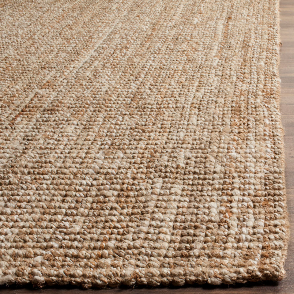 SAFAVIEH Area Rug 9x12 - Natural Fiber Collection - Large - Natural Brown, Handmade Jute, Farmhouse Style, Chunky Textured Thick Pile (NF447A)