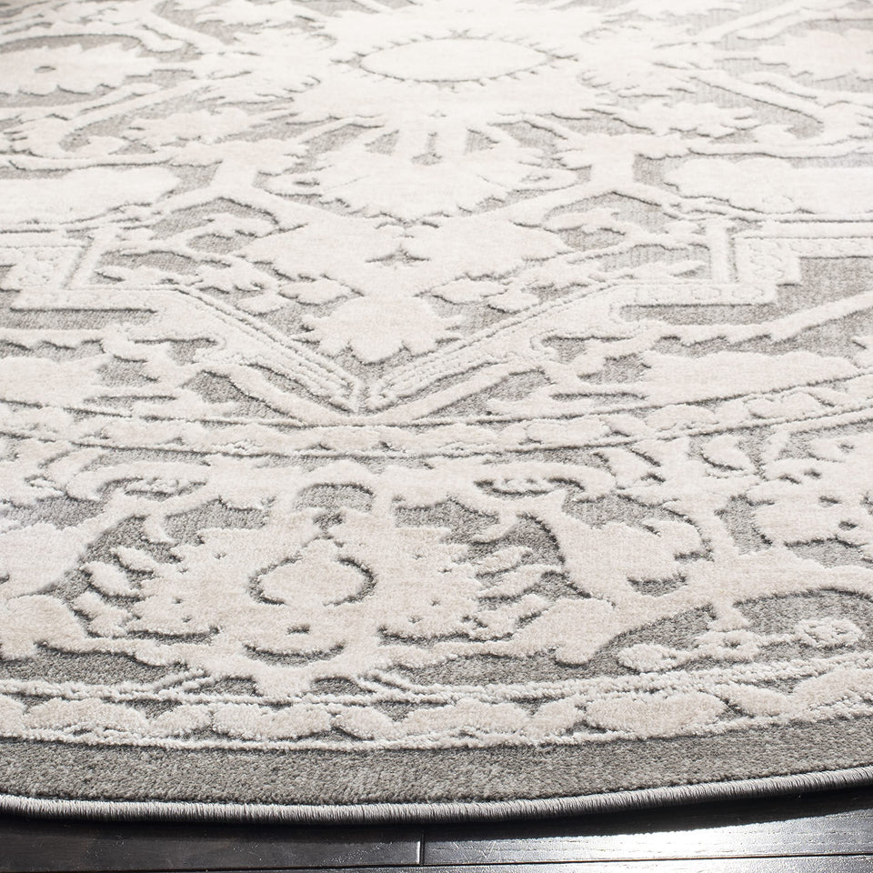 SAFAVIEH Area Rug 9x12 - Reflection Collection - Large - Cream & Ivory, Non-Shedding & Easy Cleaning, Ideal for Living Room, Bedroom, Dining Space (RFT665D)