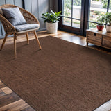 CAMILSON Easy Jute Rug 10x14, Indoor Outdoor Natural Color Fiber Area Rugs for Living Room Patio and Kitchen Rug, Sisal Boho Woven Design, Easy-Cleaning, Washable Outside Carpet Alfombras (10 x 14)