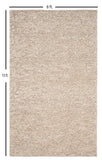 S & L Homes Wool Cotton Hand Woven Chunky Knit Popcorn Rug - Ivory Contemporary Area Rug for Living Room Bedroom (8' x 10' - Ivory)