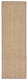 SAFAVIEH Area Rug 8x10 - Natural Fiber Collection - Large - Natural & Beige, Seagrass, Basketweave Pattern (NF114A)