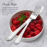 Mikasa Regent Bead 65-Piece Flatware Set for 12, 18/10 Stainless Steel Silverware with Full Service and Serving Utensils, Classic Beaded Edge Design