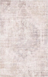 Neutral Living Room Rug - 10x14 Farmhouse Beige Brown Large Area Rug for Dining Room, Bedroom, Low Pile Lightweight Washable
