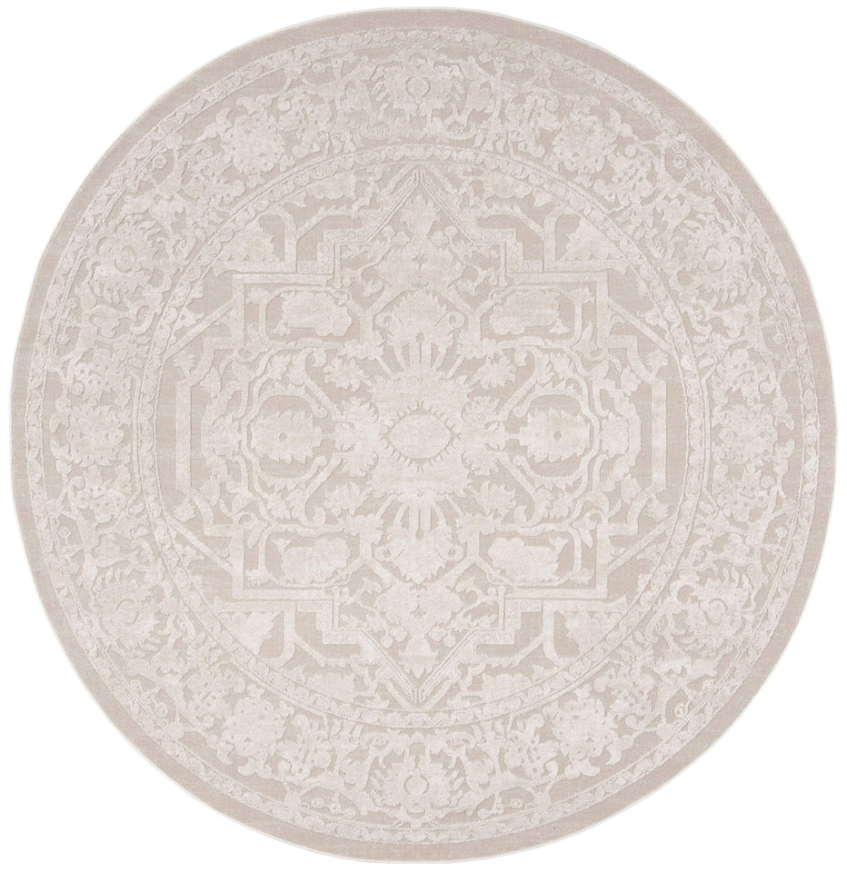 SAFAVIEH Area Rug 9x12 - Reflection Collection - Large - Cream & Ivory, Non-Shedding & Easy Cleaning, Ideal for Living Room, Bedroom, Dining Space (RFT665D)