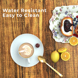 GreenForest Coffee Table for Living Room with Round Corners Farmhouse Style Center Table with Storage Shelf 39 Inch Space Saving Easy Assembly Gray Wash