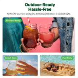 TOSSWARE POP 9oz Flute, Premium Quality, Recyclable, Unbreakable & Crystal Clear Plastic Champagne Glasses,Flute , 12 Count (Pack of 1)