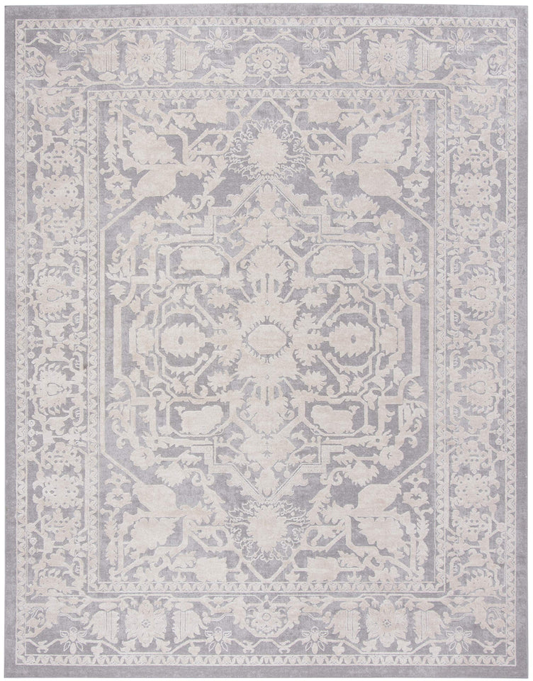 SAFAVIEH Area Rug 9x12 - Reflection Collection - Large - Cream & Ivory, Non-Shedding & Easy Cleaning, Ideal for Living Room, Bedroom, Dining Space (RFT665D)