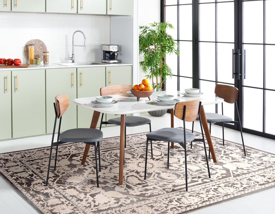 SAFAVIEH Area Rug 9x12 - Reflection Collection - Large - Cream & Ivory, Non-Shedding & Easy Cleaning, Ideal for Living Room, Bedroom, Dining Space (RFT665D)