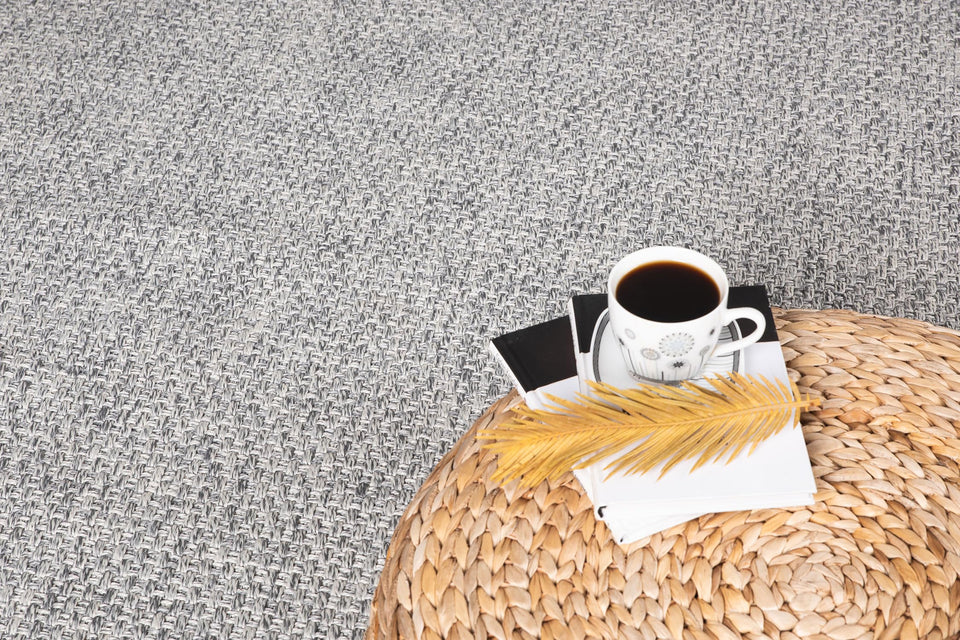 CAMILSON Easy Jute Rug 10x14, Indoor Outdoor Natural Color Fiber Area Rugs for Living Room Patio and Kitchen Rug, Sisal Boho Woven Design, Easy-Cleaning, Washable Outside Carpet Alfombras (10 x 14)