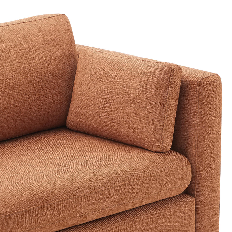 CHITA Oversized Modular Sectional Sofa, FSC Certified L Shaped Sectional Couches for Living Room, 112 inch Width,4 Seat Modular Sofa with Storage Ottoman, Linen