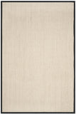 SAFAVIEH Area Rug 8x10 - Natural Fiber Collection - Large - Marble & Beige, Sisal, Woven Design with Border (NF143C)