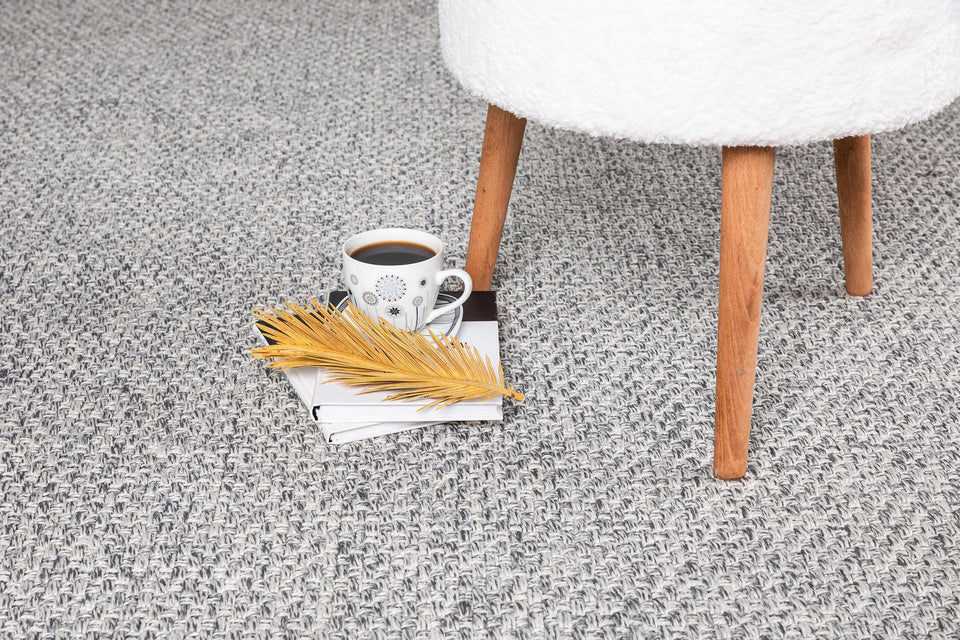 CAMILSON Easy Jute Rug 10x14, Indoor Outdoor Natural Color Fiber Area Rugs for Living Room Patio and Kitchen Rug, Sisal Boho Woven Design, Easy-Cleaning, Washable Outside Carpet Alfombras (10 x 14)