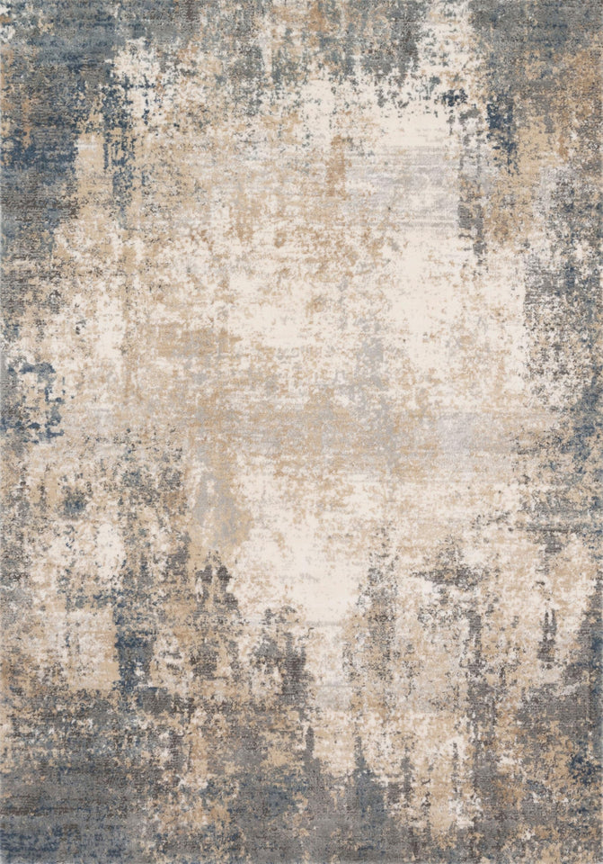 Loloi Teagan Collection TEA-03 Ivory/Sand 9'-9" x 13'-6" Area Rug, Large, Soft Neutral Rug, High-Traffic for Living Room, Bedroom, Home Office, Dining Area