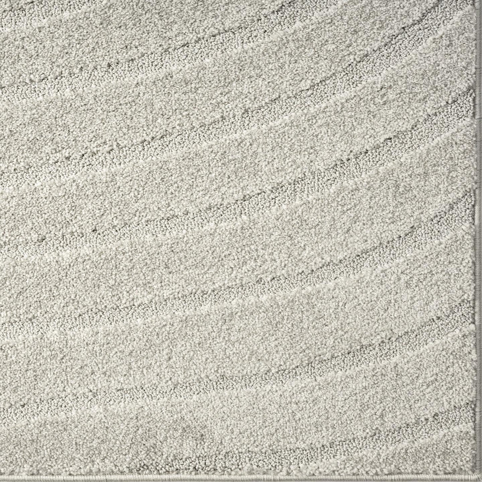 LUXE WEAVERS Modern Geometric Wave Cream 9x12 Area Rug